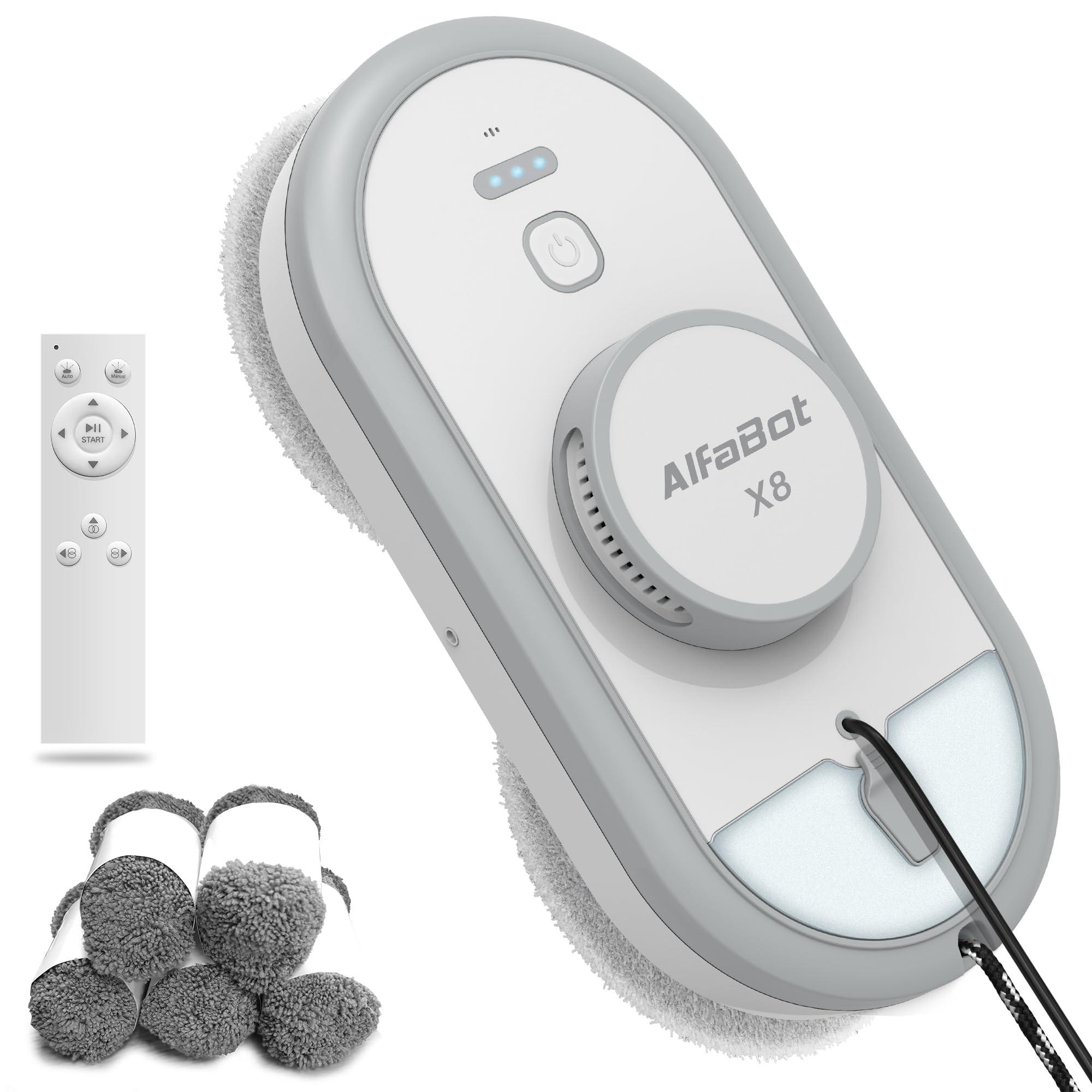 Amazon | AlfaBot 窓拭きロボット 窓掃除ロボット | AlfaBot